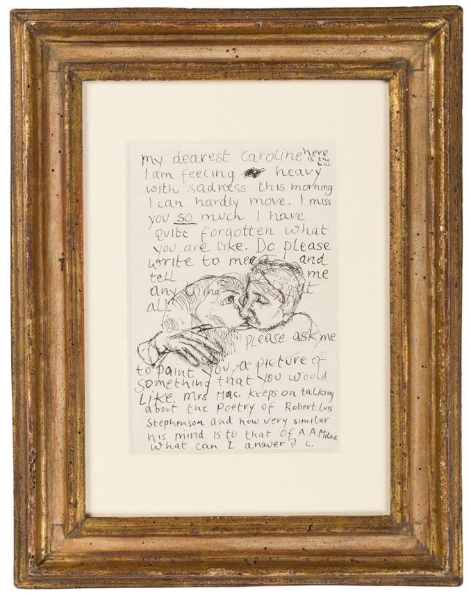 Lucian FREUD - An Illustrated Letter from the Artist to Caroline Blackwood | MasterArt
